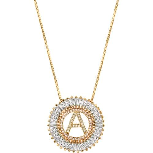 BONISKISS 26 Alphabet Letter Pendant Initial Letter Necklace Stainless Steel A-Z Initial Charm Jewelry Couple Gift