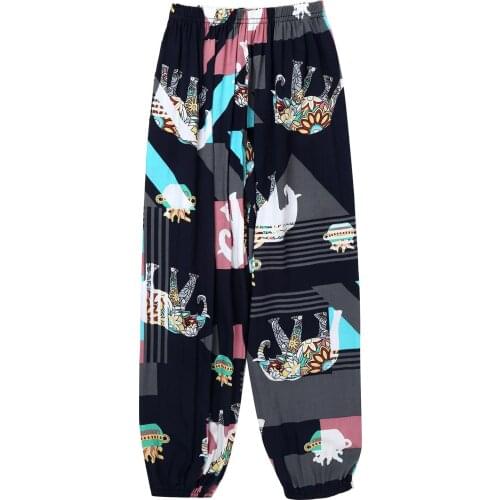 Kids Boys Girls Harem Pants Children Casual Long Trousers Sweatpants Summer Thin Soft Loose Beach Pants Kids Anti-mosquito Pants