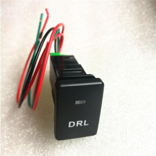 DRL, Day Light Switch For Toyota Land Cruiser, Tundra, CT200H, 33x22mm, Refitting Optional DRL Lamp Switch, Free Shipping