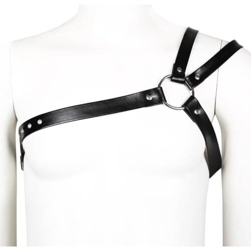 Fetish Men Body Bondage Cage Harness Straps Rave Gay Costumes BDSM Sexual Chest Harness Belts with Armband Leather for Adult Sex