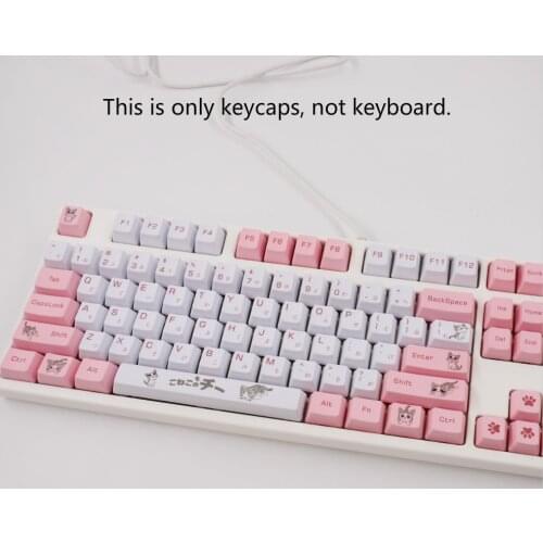 PBT Small Sets Keycaps OEM Profile 131 Keys 1.5U 1.75U 2U 2.25U Shift Keys For Mechanical Keyboard 60 61 64 68 73 87 96 104 108