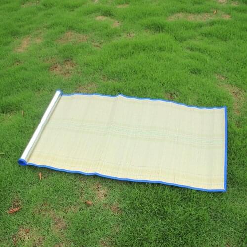 Classic Straw Mat Beach Outdoor Camping Portable Cooling Mat Quick Drying Camping Mat Picnic Pad Camping Sleeping Mat 170X59CM
