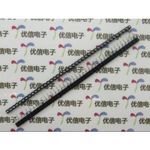 Circular hole 2.54MM 1*40P female header single row High total:7.5MM Plastic parts:3mm