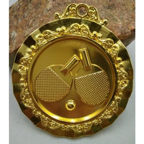 Table Tennis Medal School Sports Make Double Color Gold Metallic And Silver Communication Ability/self-confidence Developing