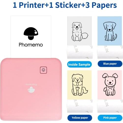 Phomemo M02pro 300dpi Mini Photo Printer Pocket Thermal Bluetooth-Compatible Printer Mini Impresora portatil for DIY Journal