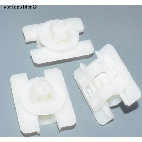Worldgolden 100pcs auto clips POM White Retainer
