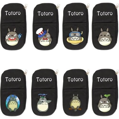 My Neighbor Totoro Cosplay Canvas Pencil Case Zipper Cartoon Cosmetic Make Up Bag Stationery Bag Gift