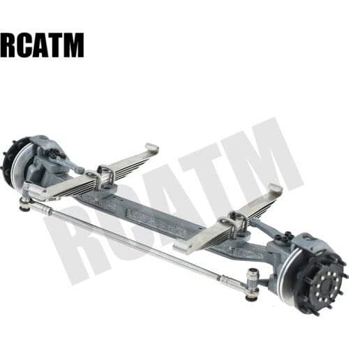 Unpowered Front Axle with Inclination for 1/14 Tamiya RC Truck Trailer Tipper Benz Actros Arocs Sacnia 620 470 DIY Part
