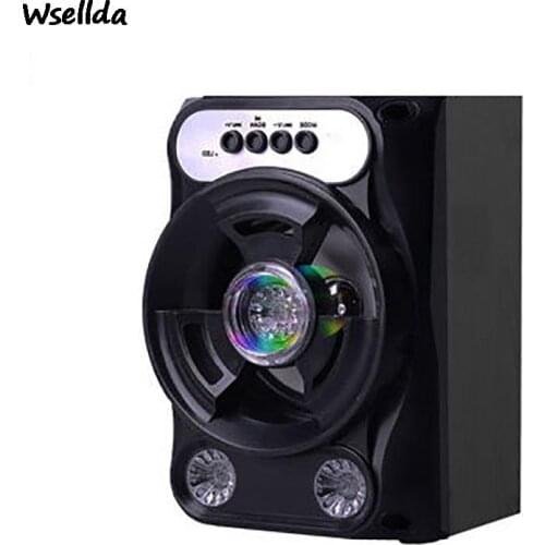 Portable Bluetooth Speaker Wireless Stereo Subwoofer Portable Outdoor Subwoofer Sound Column Support FM Radio TF AUX USB