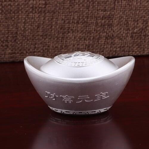 Silver Bars 999 Sterling Silver Investment Shoe-shaped Silver Ingot Sterling Silver Ring Material Collection Commemorative Gift