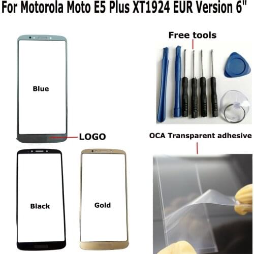 Shyueda + OCA 6" For Motorola Moto E5 Plus (Europe ) XT1924-1 XT1924-2 XT1924-4 XT1924-5 XT1924-7-9 Outer Front Screen Glass