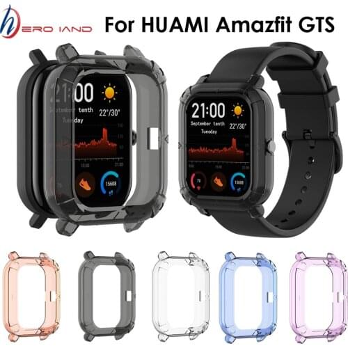 For Xiaomi Huami Amazfit GTS Silicone Shockproof Protective Case Cover Soft TPU Protector Skin Shell Frame For Amazfit GTS