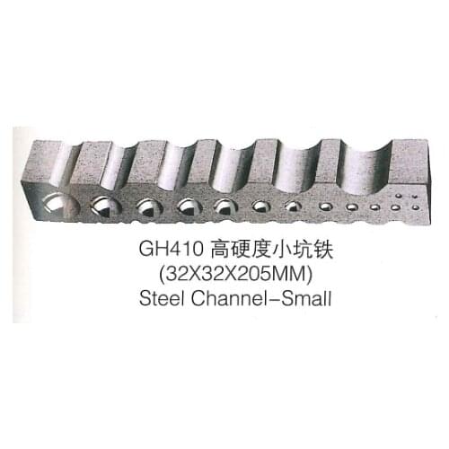 High Hardness Small Hole Multipurpose Steel Dapping Block Steel Channel For Goldsmith Jewelry Making 35*35*205MM