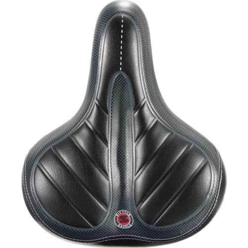 High Quality Dual-spring Thick Soft Foam Wide Big MTB Bike Saddle Seat Comfort Sporty Pad Bicycle Cycling Gel Cruiser Bike Part