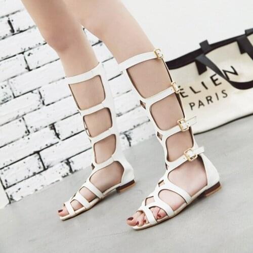 2021 Womens Summer Roman Flat Open-toe Sandals Simple and Comfortable 362-8