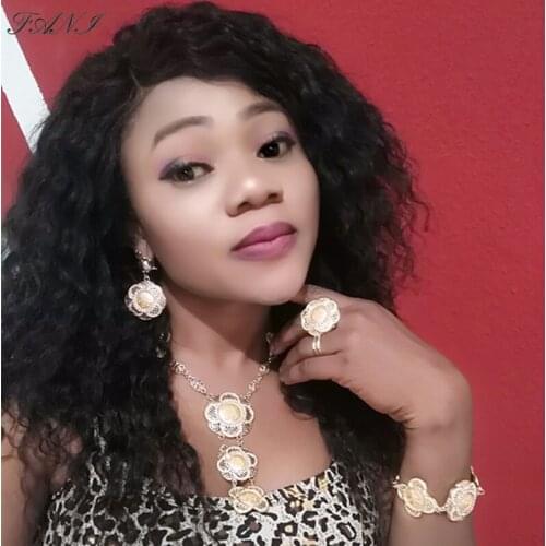 Fani Dubai gold-colorful Women Costume Jewelry Set Nigerian Wedding Jewelry Sets Brand Fashion African designer Jewelry Sets