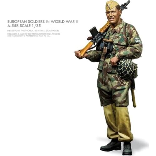 1/35 Resin model kits DIY figure self-assembled A-558