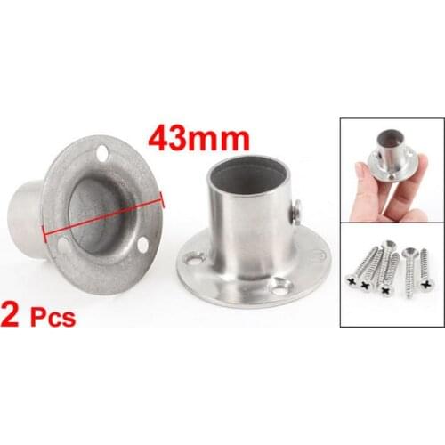 2 Pcs 19mm x 30mm Stainless Steel Clothes Lever Socket Pipe Weld Neck Flange