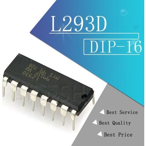 5PCS L293 L293D IC Motor Driver Drive Chip PAR PusH Pull 4 Four Channel Module DIP DIP16