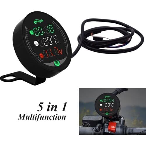 5-In-1 Motorcycle Multi-Function Meter Water Temperature Time Voltmeter For Gas Gas EC2T FSE FSR EC250 EC300 TC125 TE125 ec 250