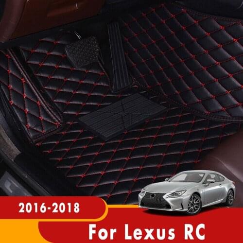 Car Floor Mats For Lexus RC 2018 2017 2016 Waterproof Car Carpets Automobiles Custom Auto Interior Accessories Foot Pads Cover