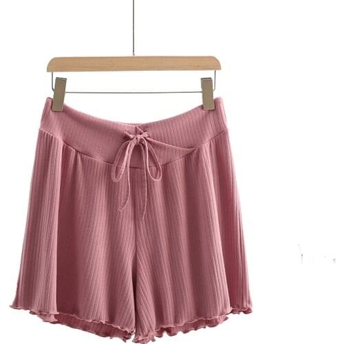 Maternity smooth Modal short Pants For Summer Pregnancy Home casual Shorts Plus Size XL Pregnant Women Breathable Clothes