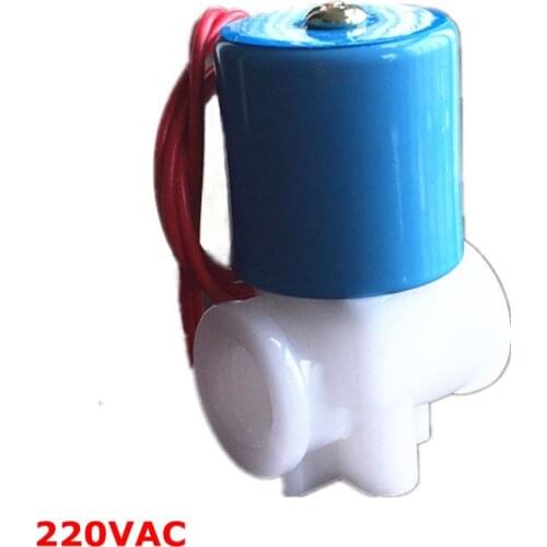 Free shipping 220Vac Solenoid valve ,1/4" water valve normally closed 2 Way 0-120PSI