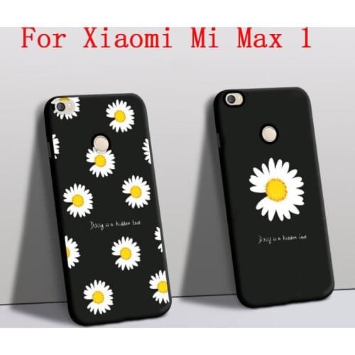 Funda For Xiaomi Mi Max 1 case Silicone Protector Daisy Flowers phone cover For Xiaomi mi max back Cover Black Shell 2016001 007