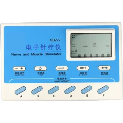 Freqency 6Channels Electric Acupuncture Stimulator Sleep Help Electronic Pulse Massager fo Cellulite Reduction