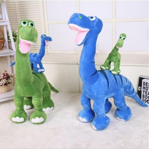 Fancytrader Hot Cartoon Anime The Good Dinosaur Large Plush Animal Dinosaur Toy Green Blue 2 Colors 80cm X 110cm