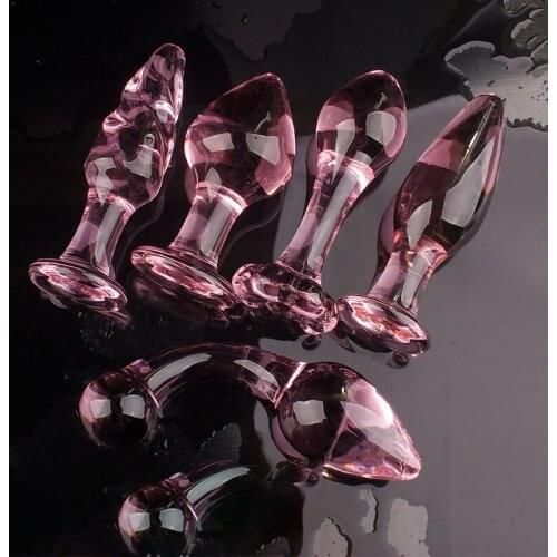 Crystal glass Anal Toys For Women Adult Sex Products Men Butt Plug Crystal glass Anal Plug Sex-toy Anal DildoToys chastity