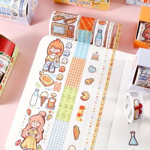Kawaii Cute Washi Tape Nazu Series Lovely Fresh Scrapbooking DIY Diary Anime Washi Tape Decoration Student Stationery Supplies