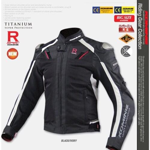 Komine JK063 Titanium Mesh Riding Jackets Motocross Motorbike JK-063 Jacket With Protector