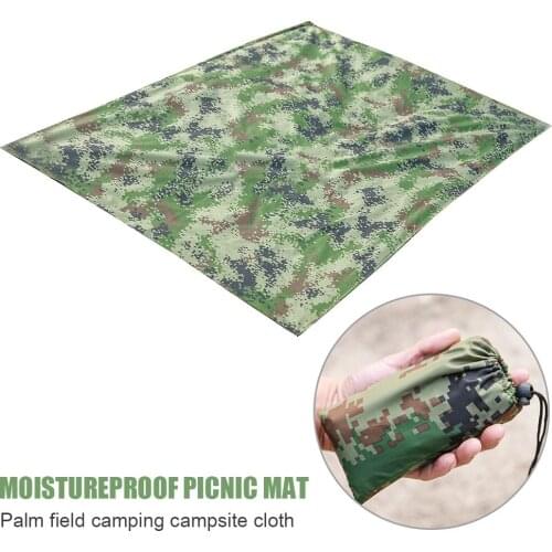 1.45X1M Outdoor Picnic Camping Moisture Mat Camouflage Reusable Sand Beach Blanket Folding Bedding Cover Tent Ground Tarp