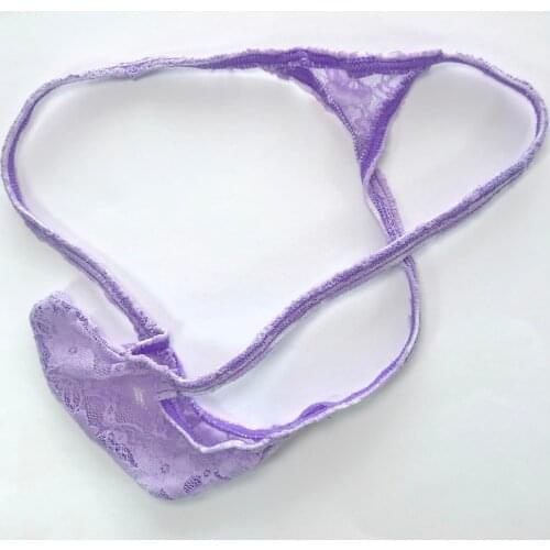 Mens Rocket Thong Bulge Low Rise Floral Lace nylon spandex g4059