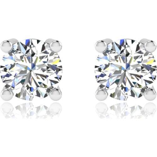 Real 100% GRA Moissanite Earrings Stud For Women 925 Sterling Siver White Gold Color Gemstone Diamond Earrings Wedding Jewellery