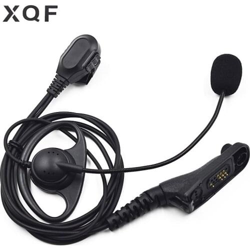 Earhook Clip Earpiece Headset Boom Mic PTT for Motorola APX1000 APX2000 APX6000 APX8000 XiR P8668 Portable Two-Way Radio New