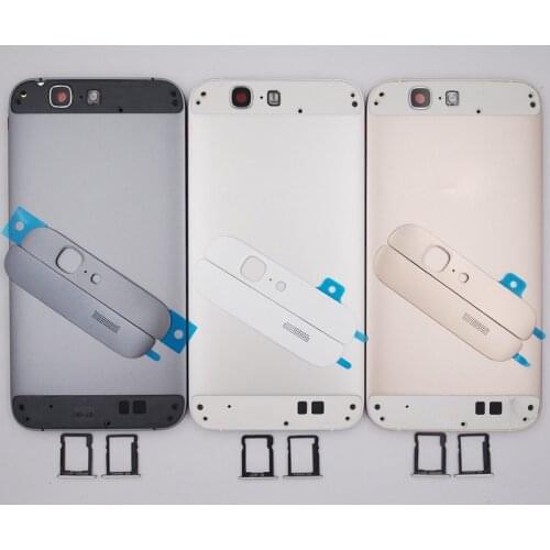 BaanSam New Battery Door Back Cover SIM Card Tray Housing Case For Huawei Ascend G7 With Power Volume Buttons