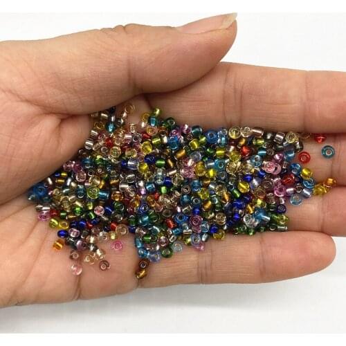 New 15g 2--4mm Glass Seed Spacer Beads Austria Crystal Round Hole Beads for Kids Jewelry DIY Making Necklace Earring #19