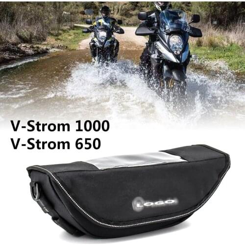Modern waterproof motorcycle handlebar travel bag For Suzuki V-Strom 1000 V-Strom 650 V strom Vstrom storage bag
