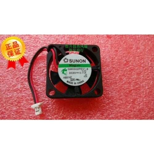 SUNON GM0502PEV1-8 N.GN DC 5V 0.11A 0.6W 25*25*6mm 2506 2-line Silent Cooling Fan