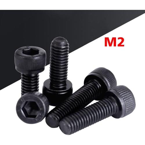 Allen Head Screw M2 M2.5 M3 M4 M5 M6 Grade 12.9 Steel Black Hexagon Hex Socket Cap Head Screws