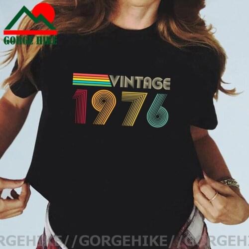 70s Vintage 1976 T Shirt women Fashion Born in 1976 T-shirt Birthday Mothers day Thanksgiving Gifts fashion tshirt camisetas