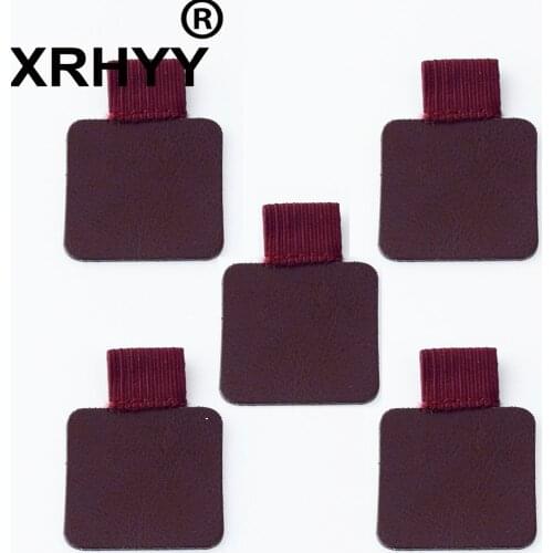 XRHYY 5PCS Coffee Square Self-Adhesive Pen Pencil Holder Elastic Loop With Elastic Band For Notebook Planners Journal & Calendar