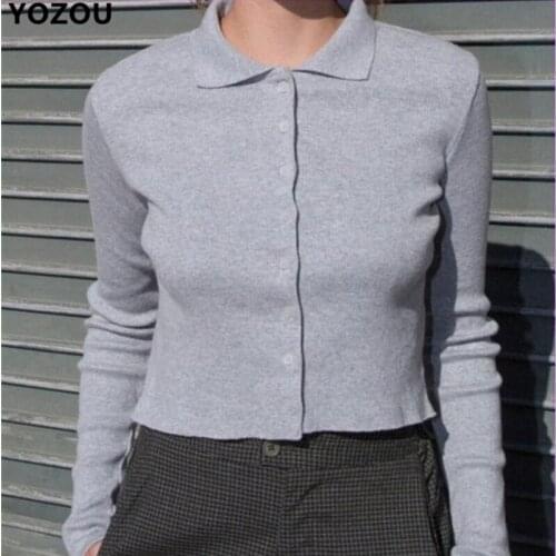 Женские футболки-поло с длинным рукавом YOZOU China At AliExpress