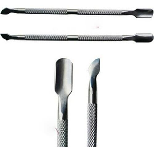 1pcs Stainless Nail Cuticle Remover Stick Finger Dead Skin Double Sided Cuticule Remover Nail Cuticle Pusher Nail Art Tools
