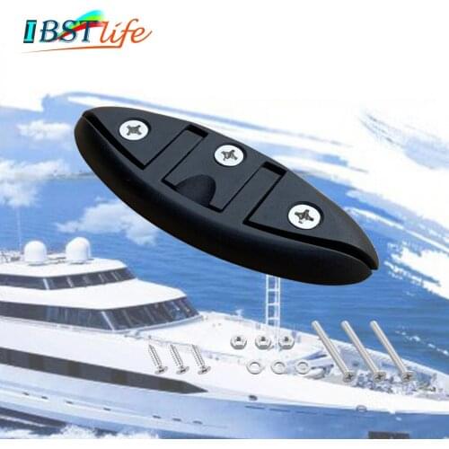 130mm Nylon Sailboats Flip Up Folding Pull Up Cleat Dock Deck Boat marine Kayak hardware Line Rope mooring Cleat accessories