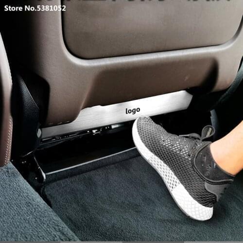 For BMW X7 G07 Accessories Back Seat Anti-kick plate Anti-scratch Pad Stainless Steel Protection Trim 2Pcs 2018 2019 2020 2021