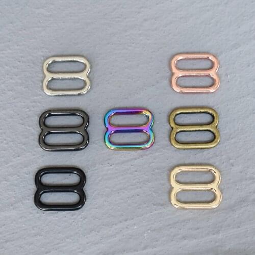 20 Pcs 15mm Metal Adjust Buckle DIY Metal Heavy Duty Thickness Shoulder Leather Bag Strap Belt Web Rectangle Adjust Tri-glide