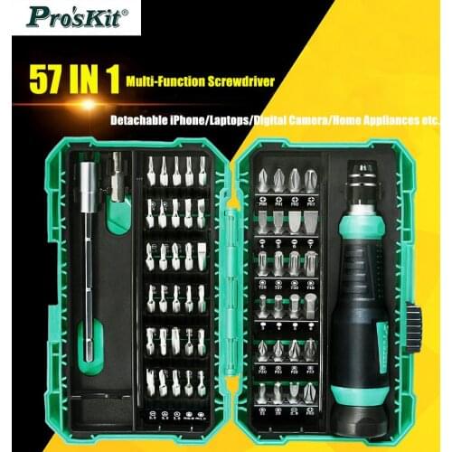 57 in 1 Pros'kit SD-9857m Multifunction Repair screwdriver combination computer mobile phone precision screwdrivers tool set